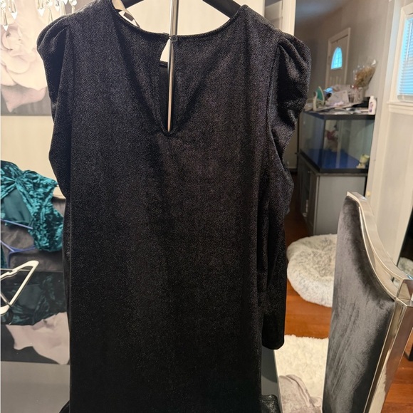 LOFT Sparkling Black Dress - Picture 7 of 7